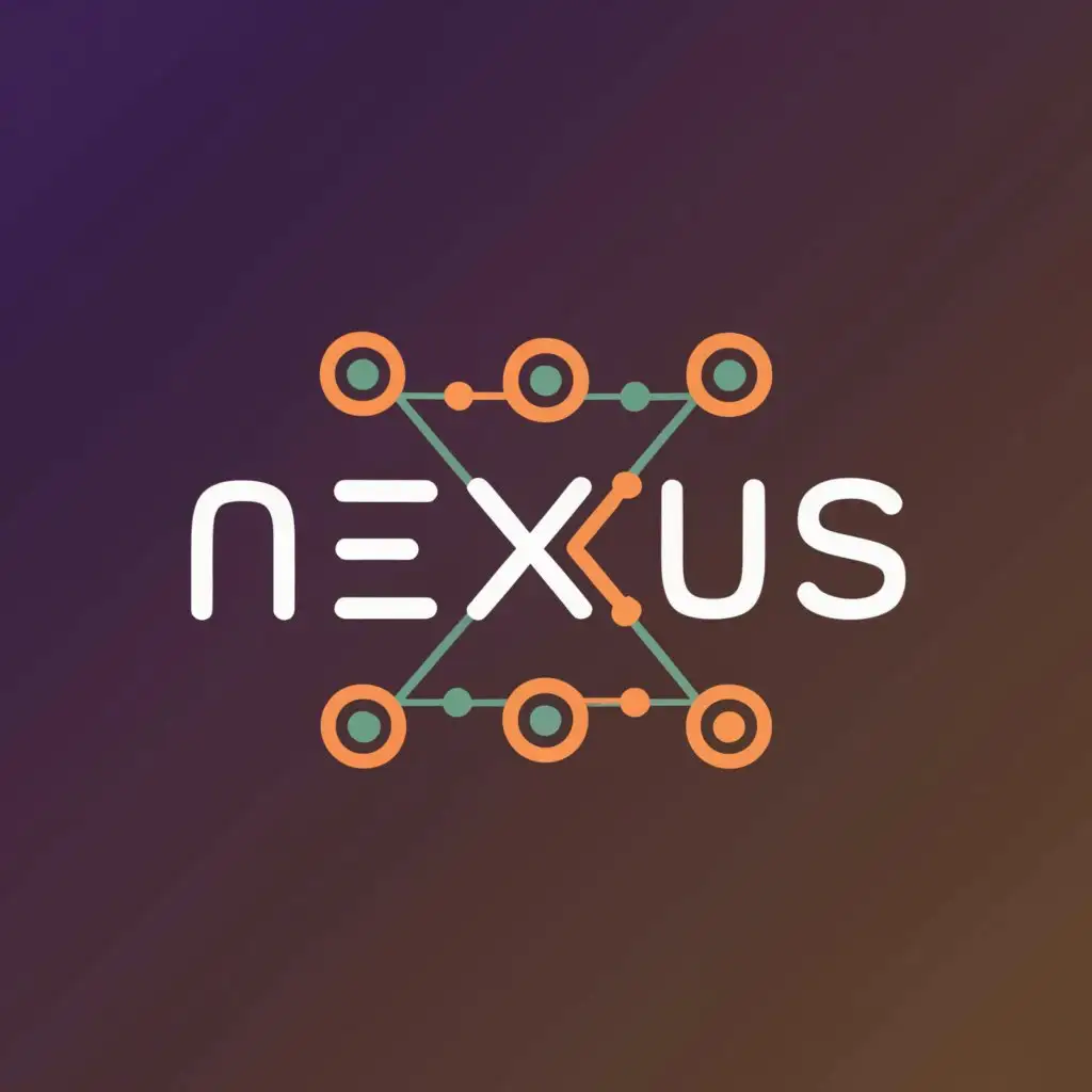 a logo design,with the text "nexus", main symbol:- The logo should be modern and minimalistic.
- No particular colour scheme
- Convey theme of wifi/camers/networking/internet

The business is for installing network cable and providing modern communication solutions. Wifi, and CCTV cameras, mainly targeting residential.,Minimalistic,be used in Internet industry,clear background