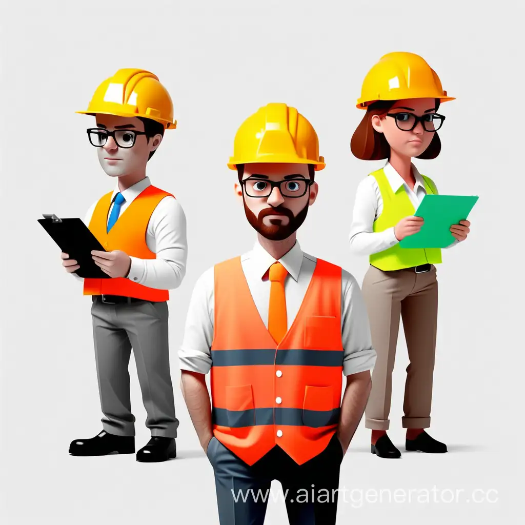 cost editor, office, people, construction, using colors #9D2235, #FFFFFF, #1F264A, #bd9a7a on a white background in a minimalistic style without texts