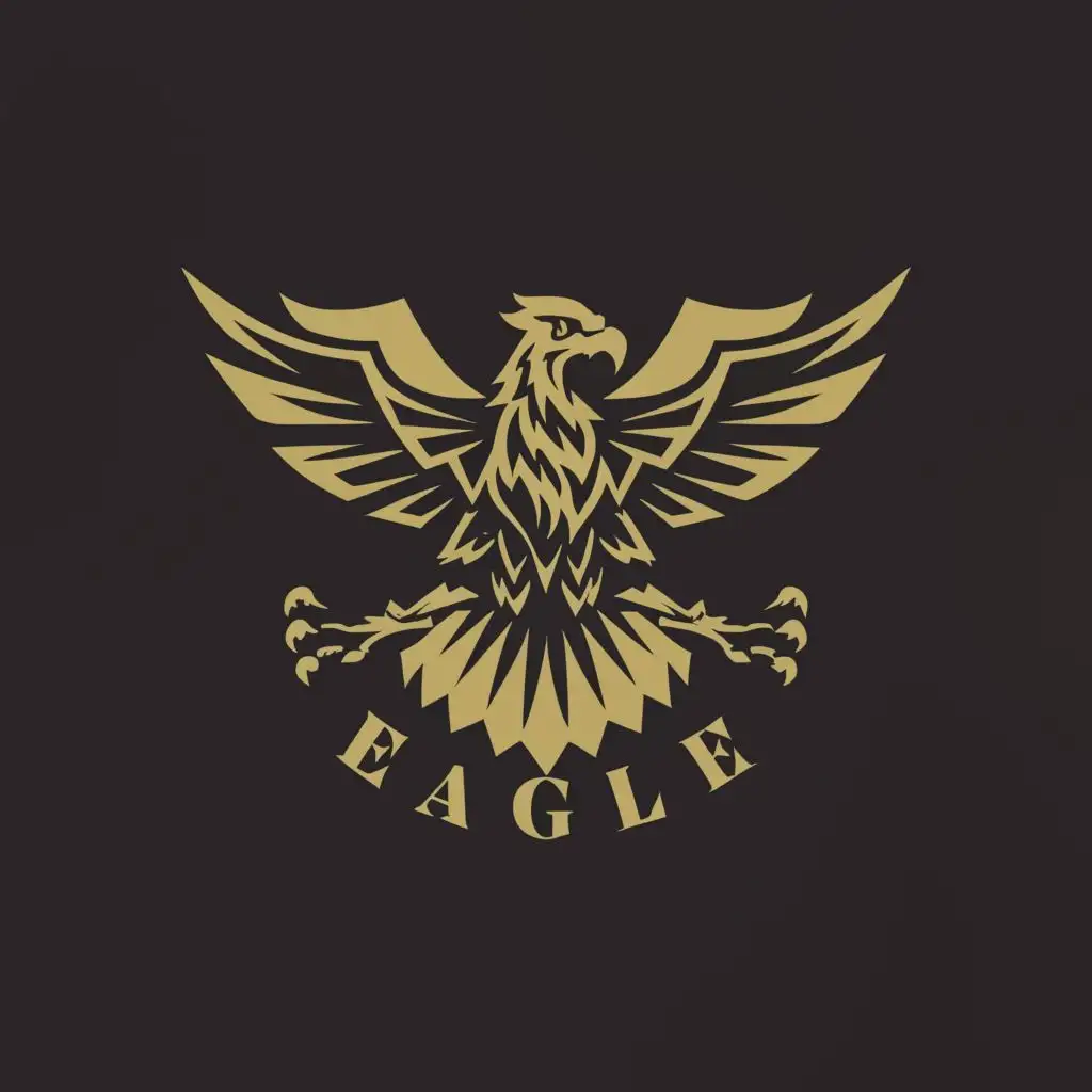 logo, FASHION BRAND LOGO, with the text "EAGLE", typography