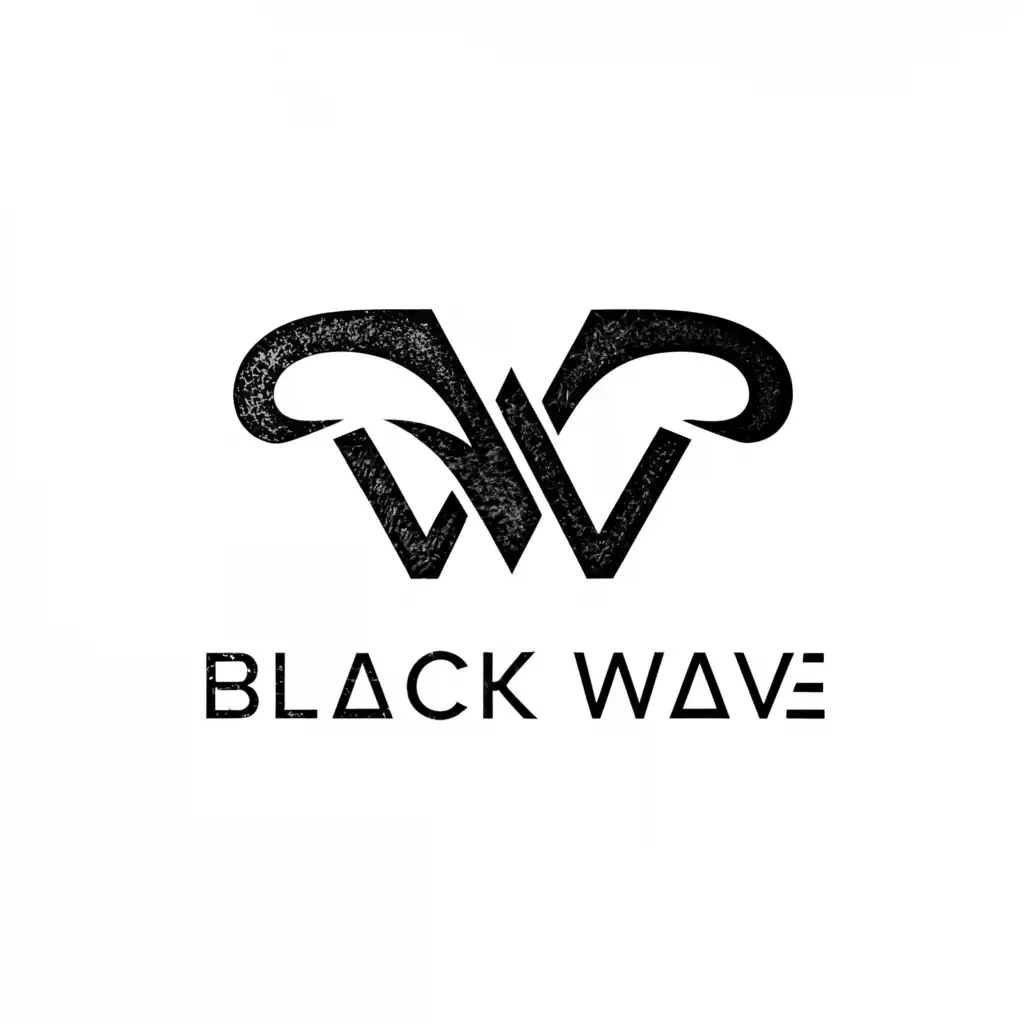 a logo design,with the text "Black Wawe", main symbol:mystical logo,Moderate,be used in Finance industry,clear background