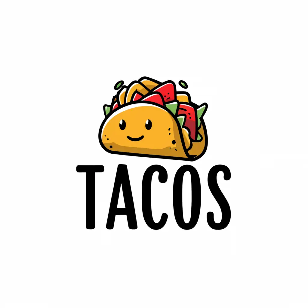 a logo design,with the text "Tacos", main symbol:Tacos,Moderate,be used in Restaurant industry,clear background