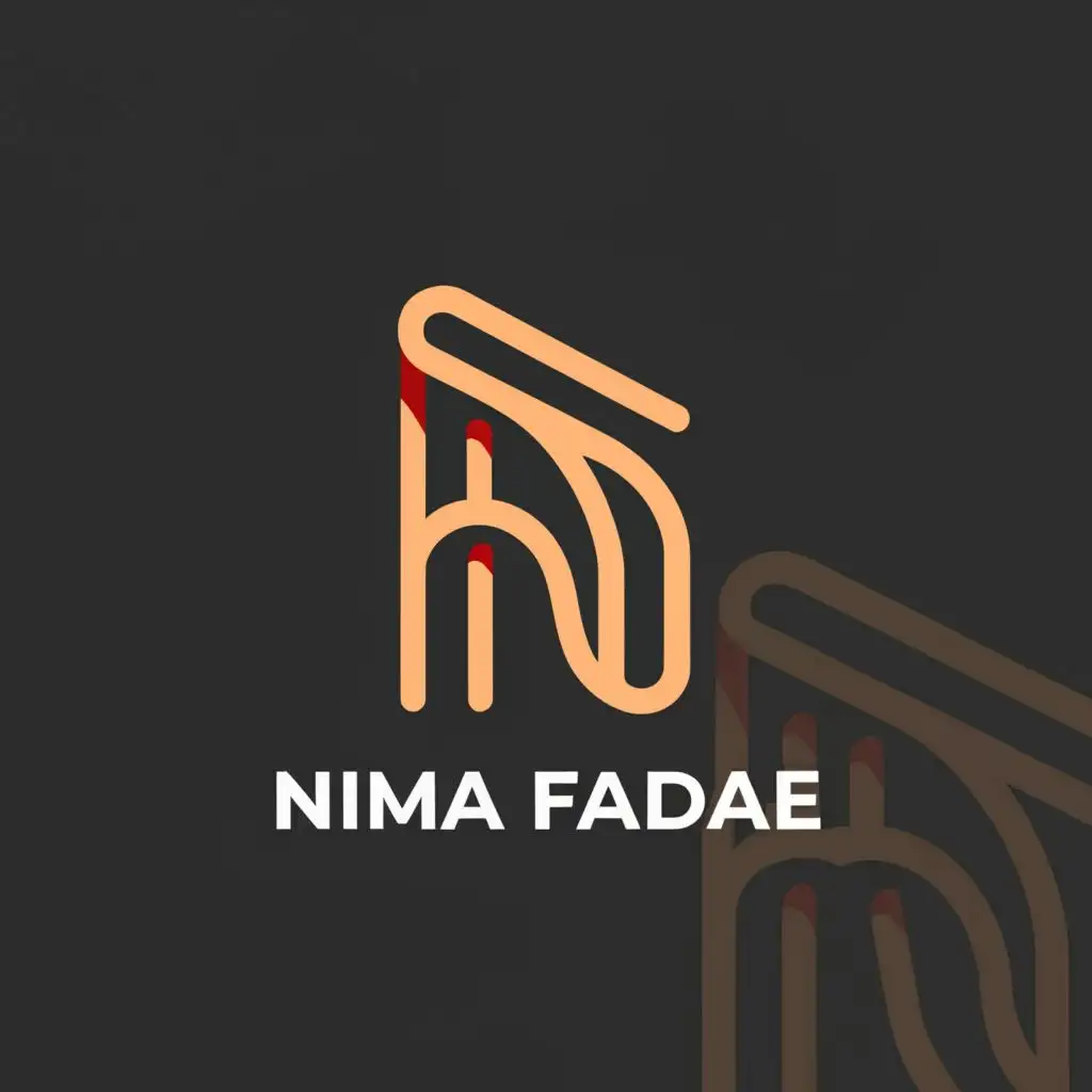a logo design,with the text "Nima Fadaei", main symbol:the word N / Website Designer,Minimalistic,be used in Internet industry,clear background
