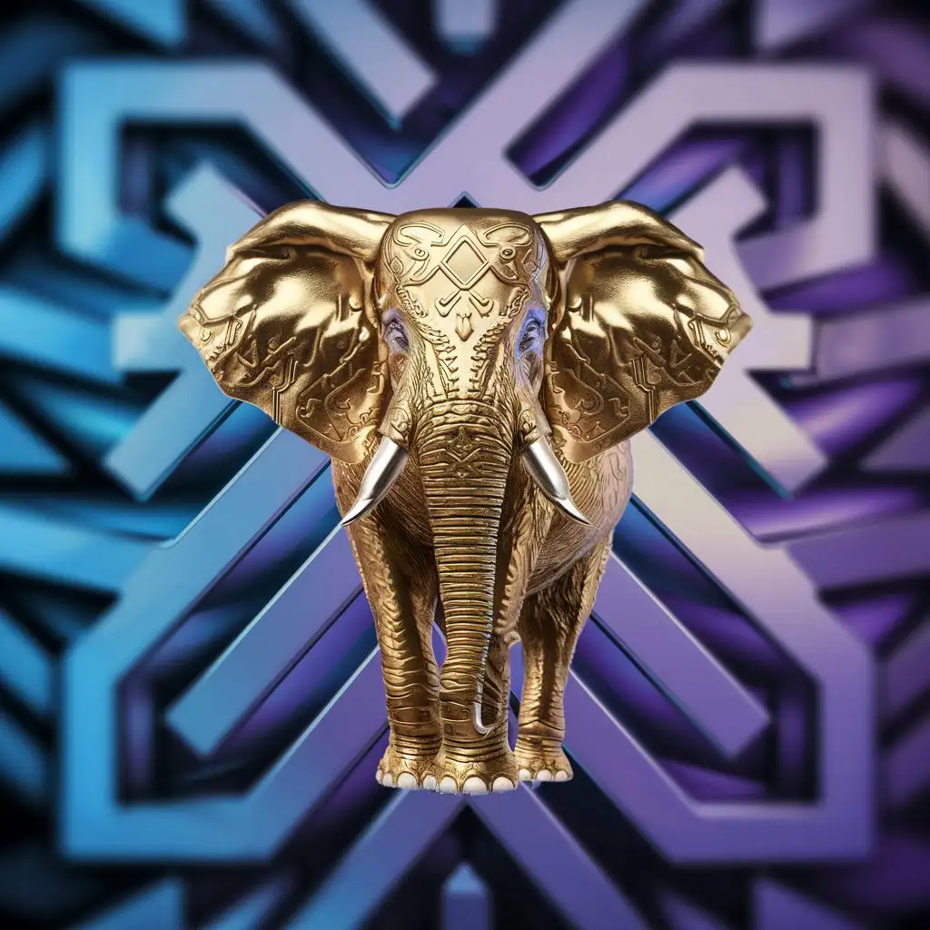 аватарка для группы про инвестиции в криптовалюте со слоном на изображении