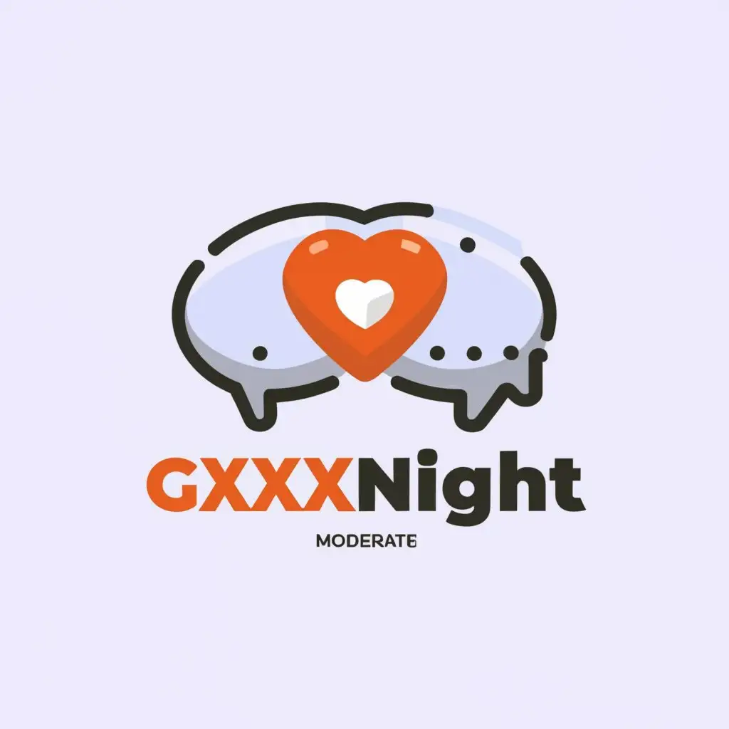 a logo design,with the text "gxxxnight", main symbol:Online Girls Chat with Boys,Moderate,clear background