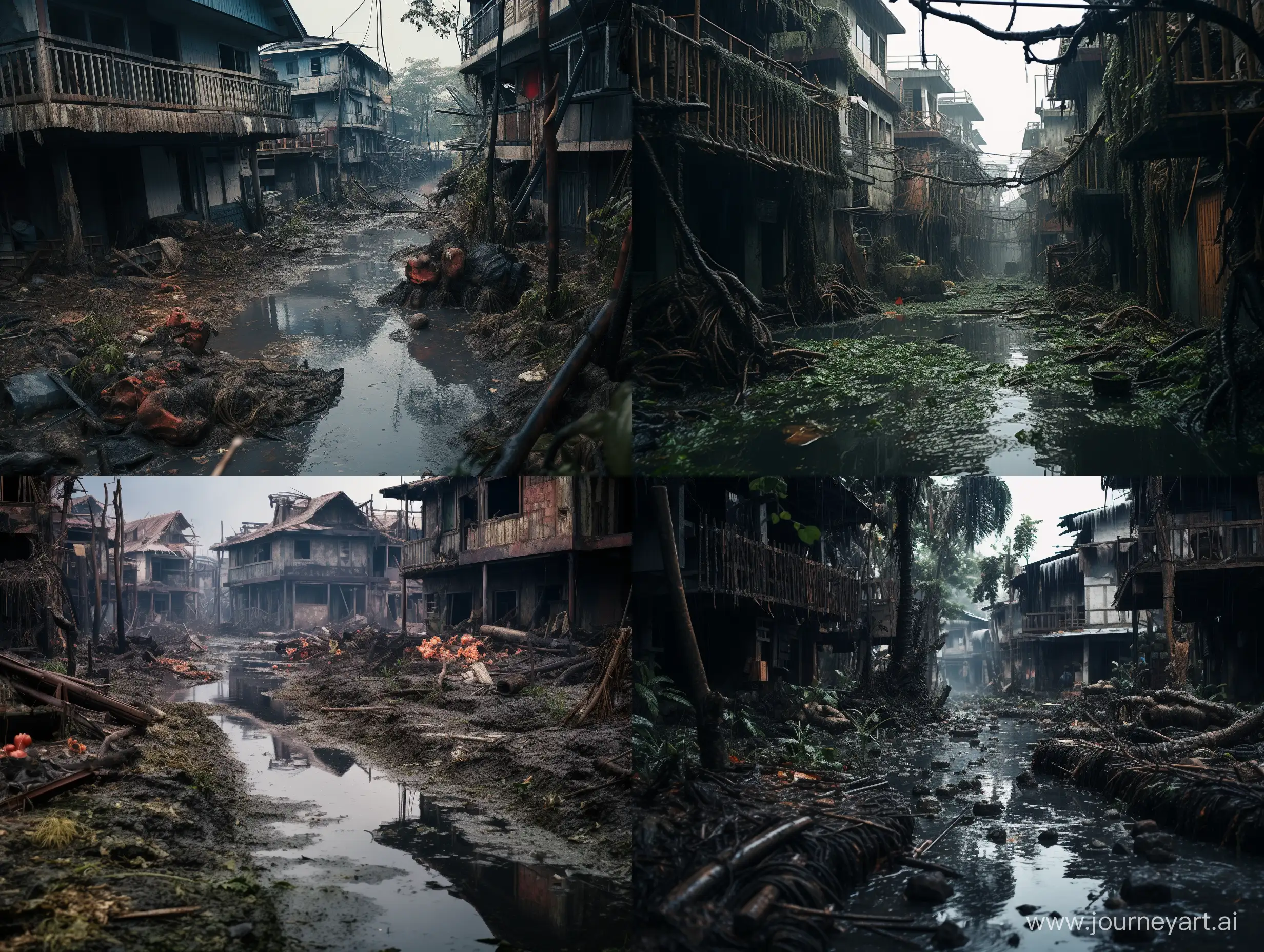 PostApocalyptic-Abandoned-Homes-in-RainDrenched-Philippines-Town