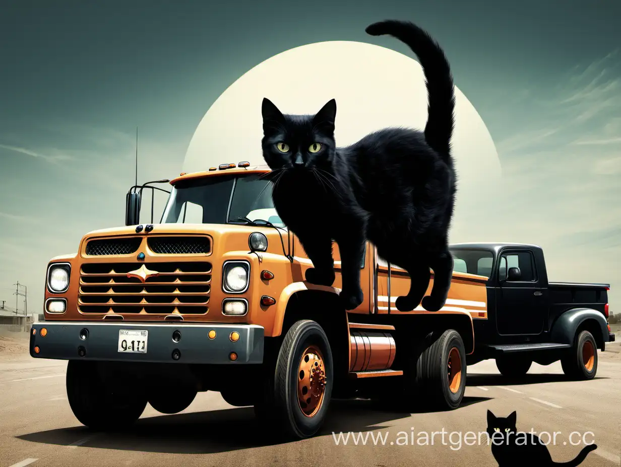 Truck-and-Black-Cat-Centerpiece