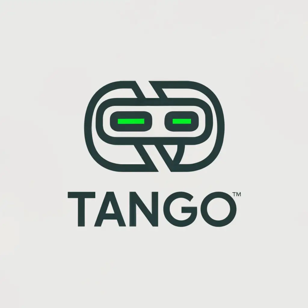 a logo design,with the text "Tango", main symbol:Airpod Pro with LCD,Moderate,be used in Technology industry,clear background