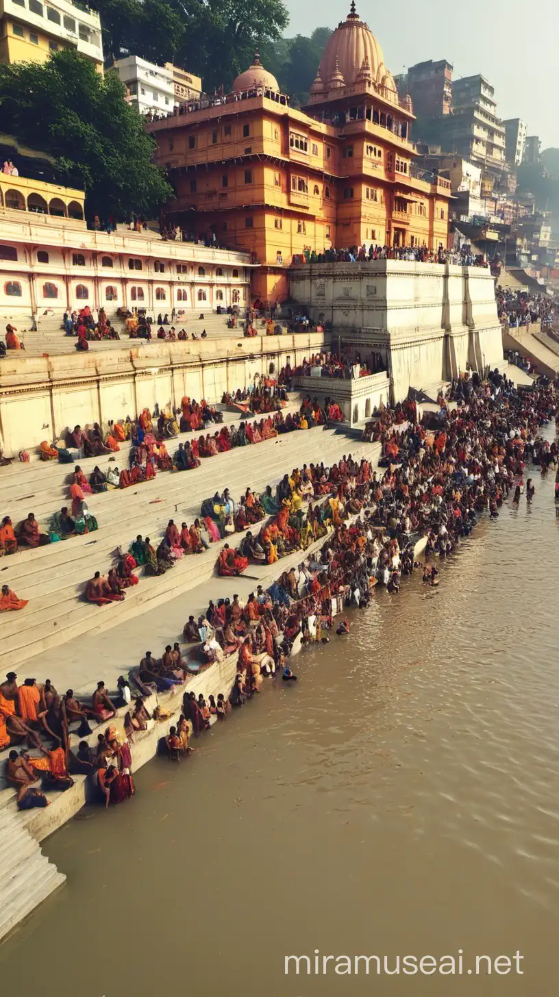 Spiritual Ritual Ganges Bathing Ceremony