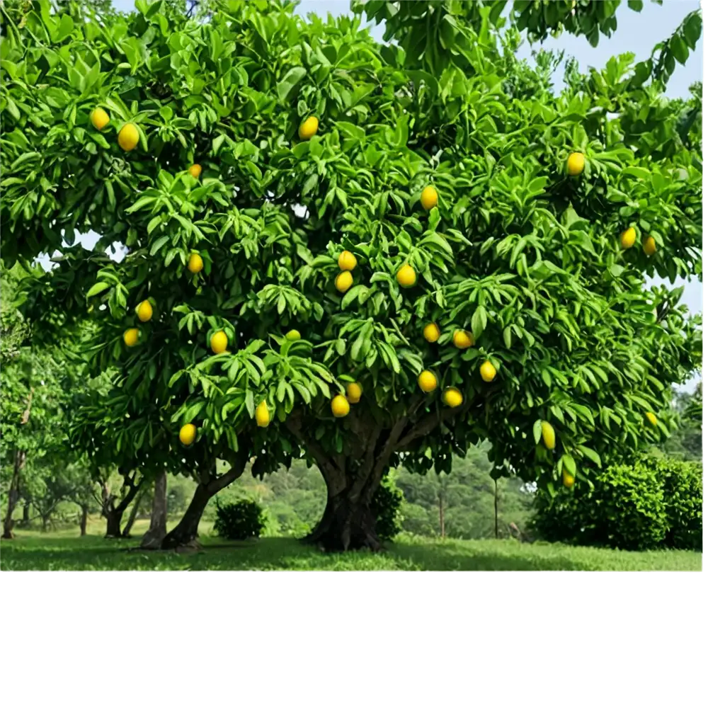 Huge mango tree full of mangos