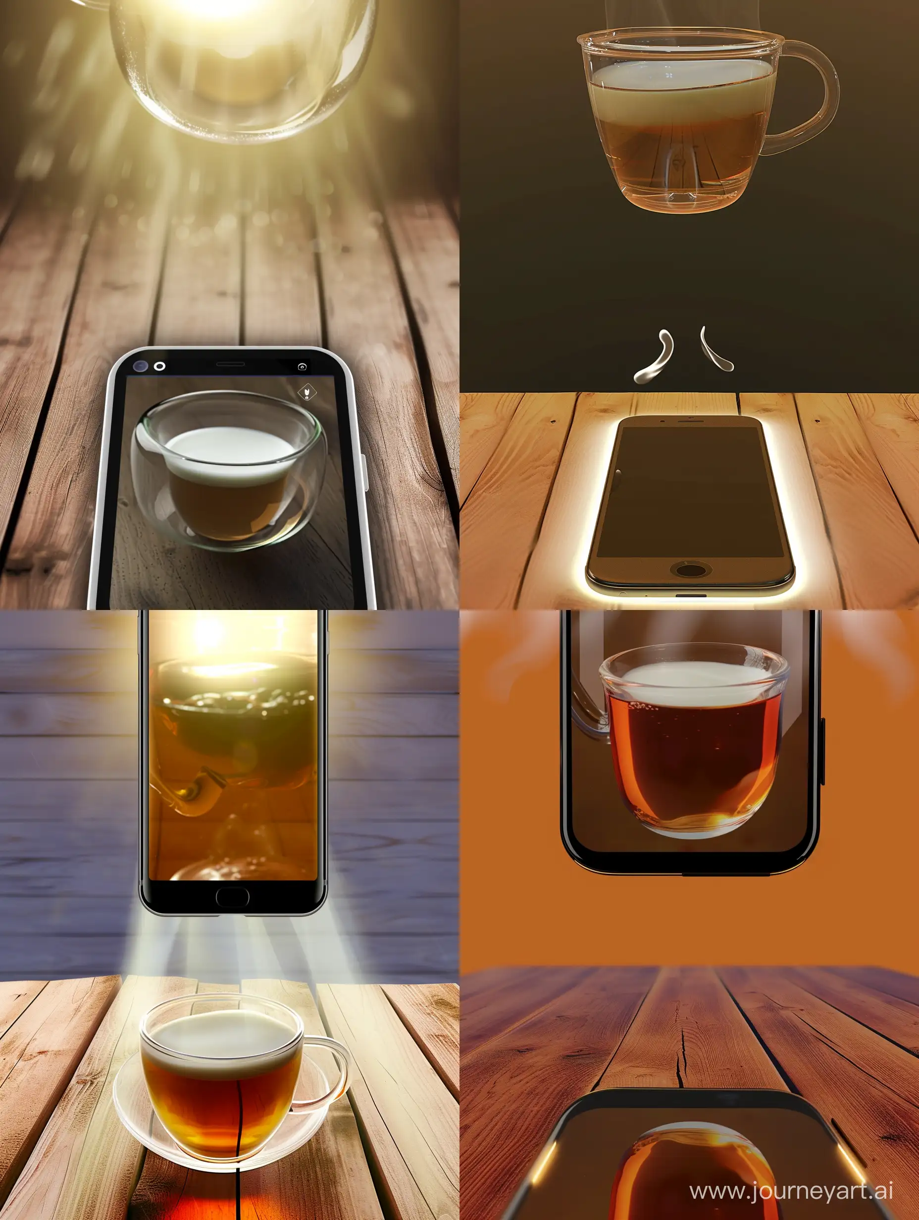 Glass-Cup-of-Milk-Tea-on-Wooden-Table-with-Natural-Lighting