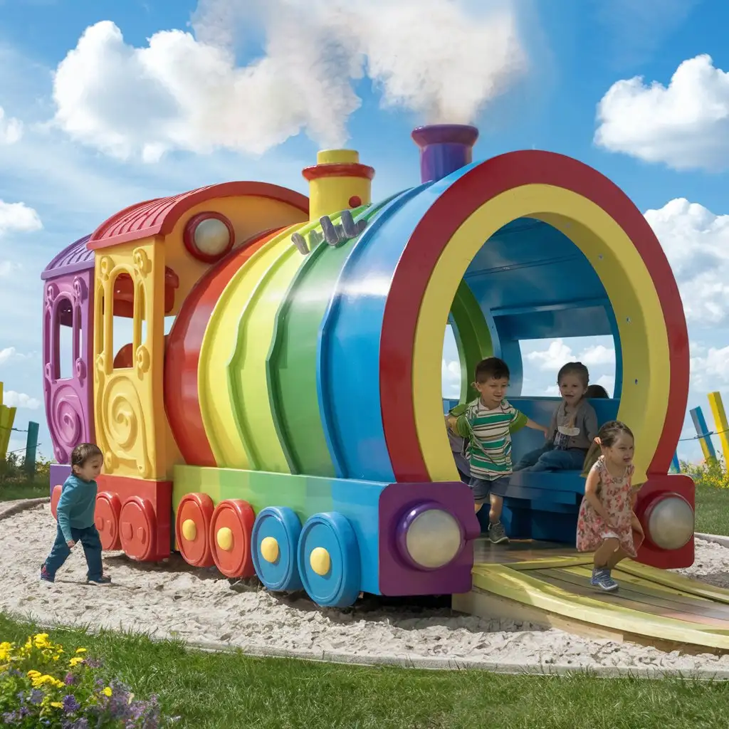 Colorful-Locomotive-Kindergarten-Building-Construction