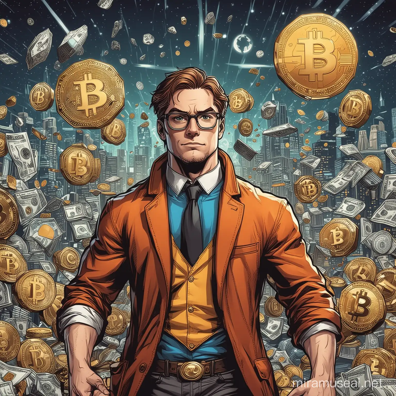 Crypto currency comic book