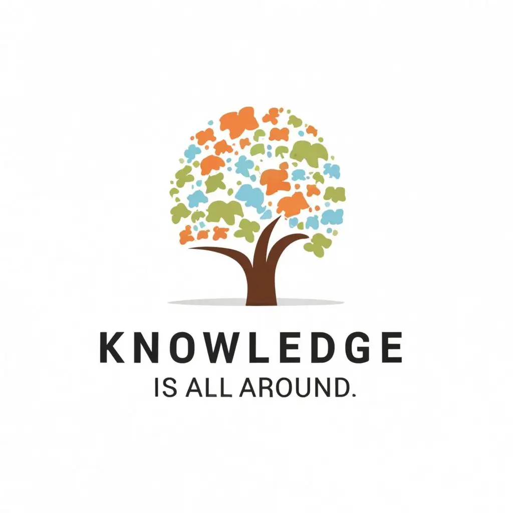 logo, Knowledge is all around., with the text "Select", typography, be used in Education industry