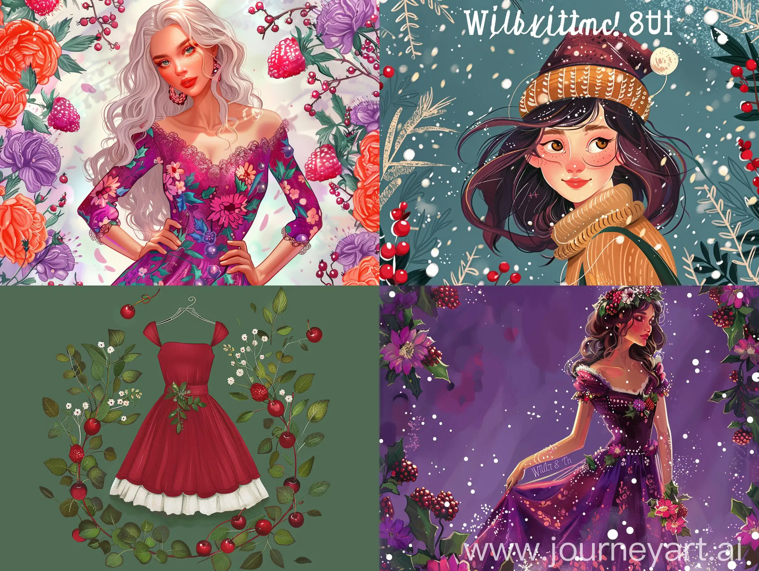 создай красивый праздничный дизайн обложки для wildberries на платье к 8 марта