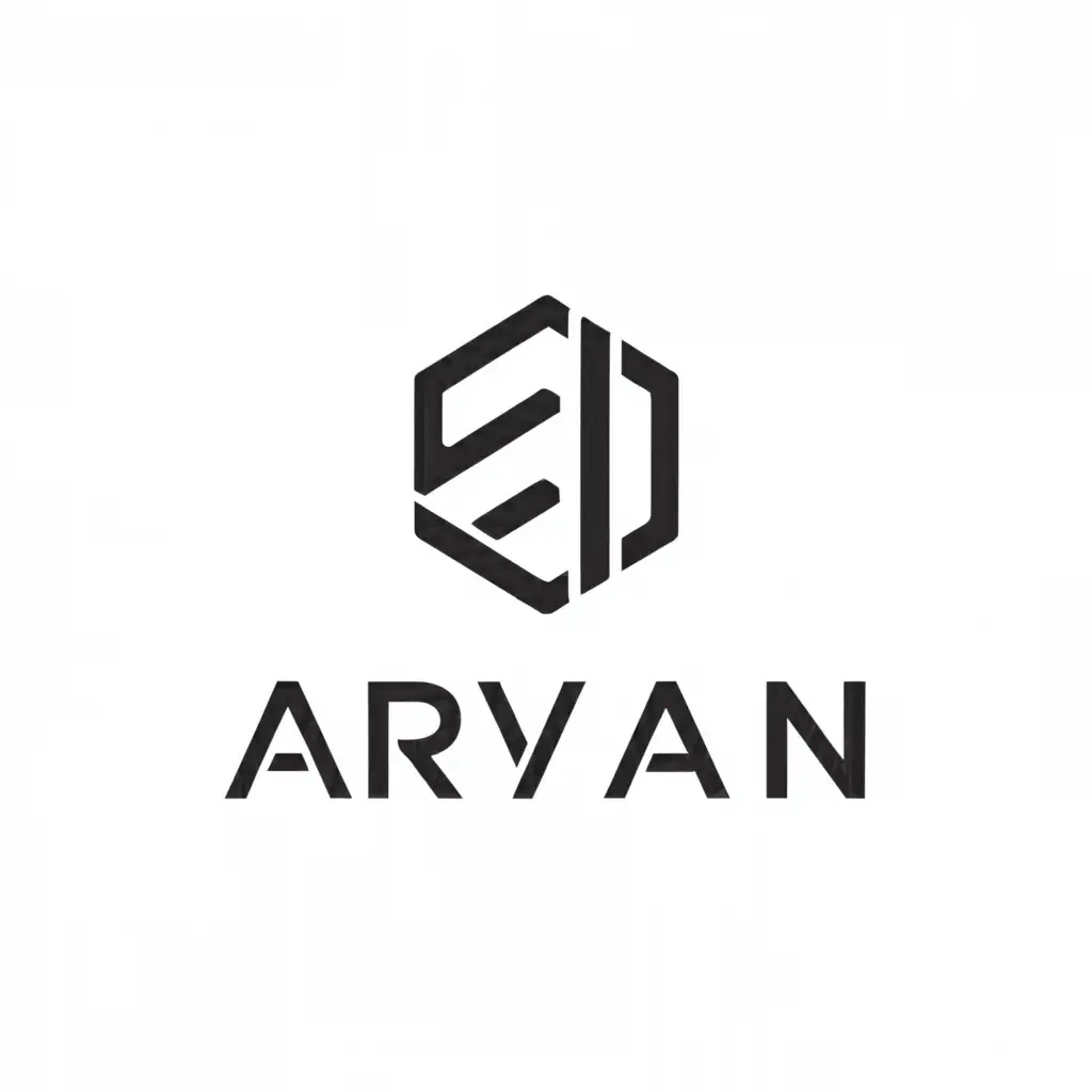 a logo design,with the text "Aryan", main symbol:Be a branad,complex,be used in Technology industry,clear background