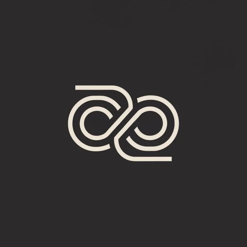 a logo design,with the text "P D", main symbol:P D Overlap eachother with big Stroke infinity loop,Minimalistic,be used in Technology industry,clear background