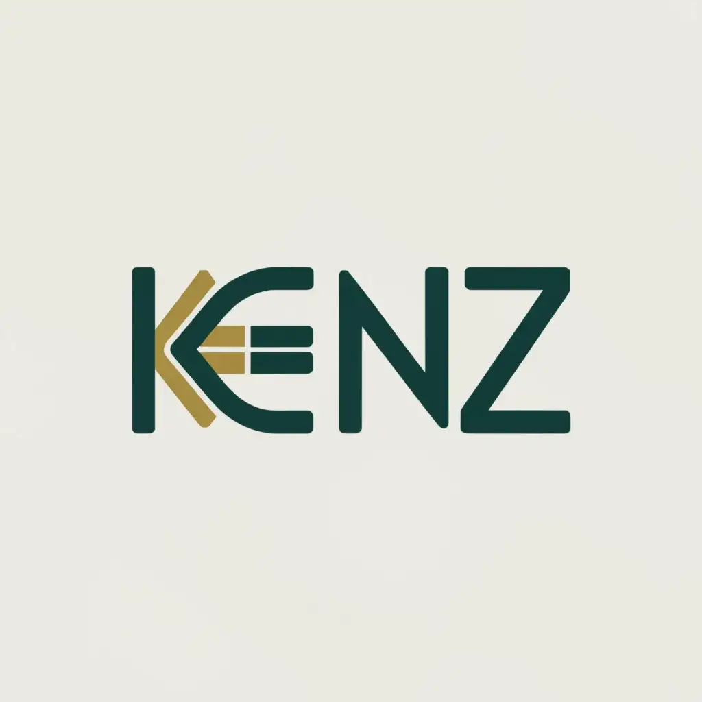 a logo design,with the text "KENZ", main symbol:engineering,Moderate,be used in Construction industry,clear background