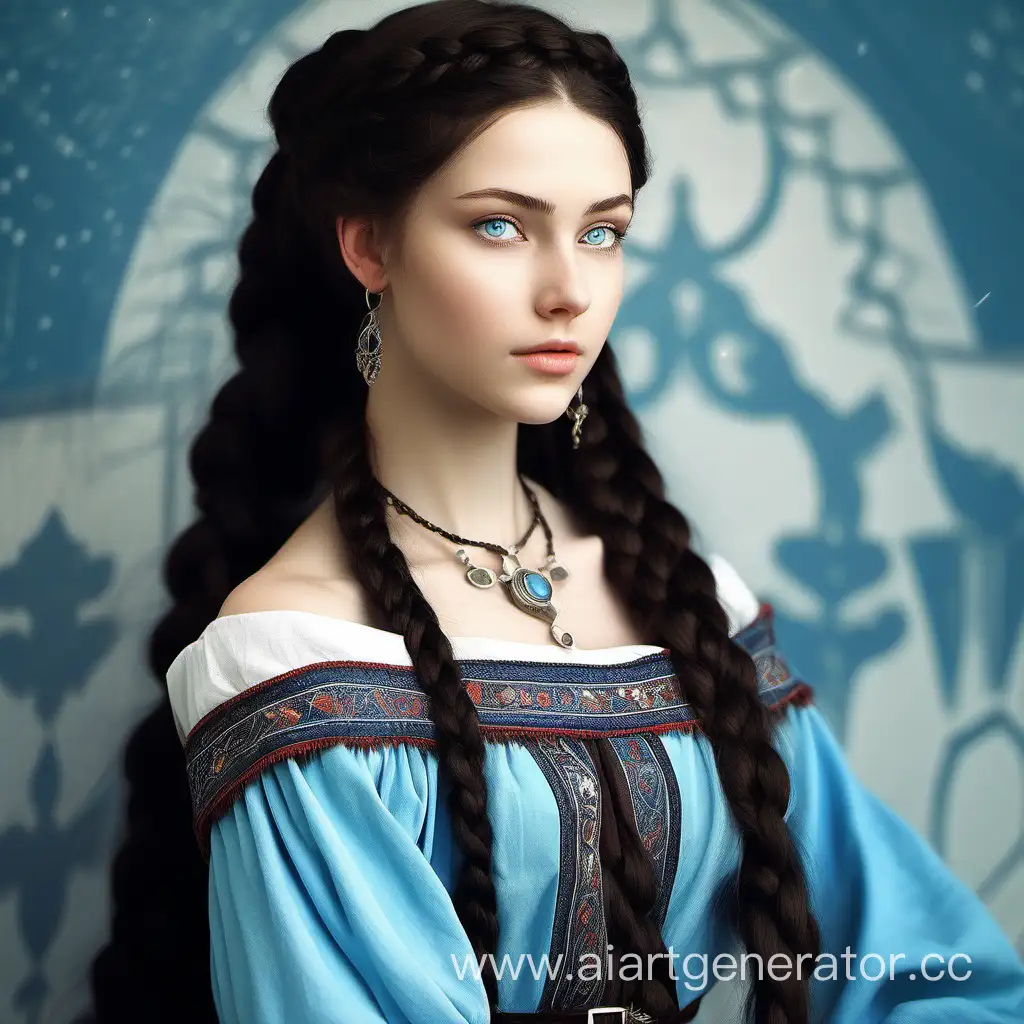Enchanting-Tsarevna-Ancient-Russian-Beauty-with-Long-Black-Braid