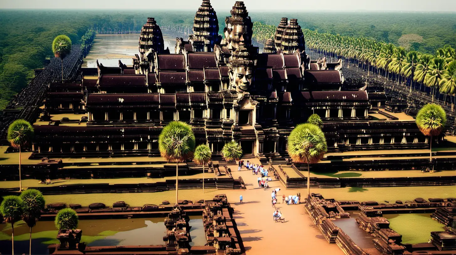 How Would Angkor Wat be at its best shape,show its magnificence
 and beauty
