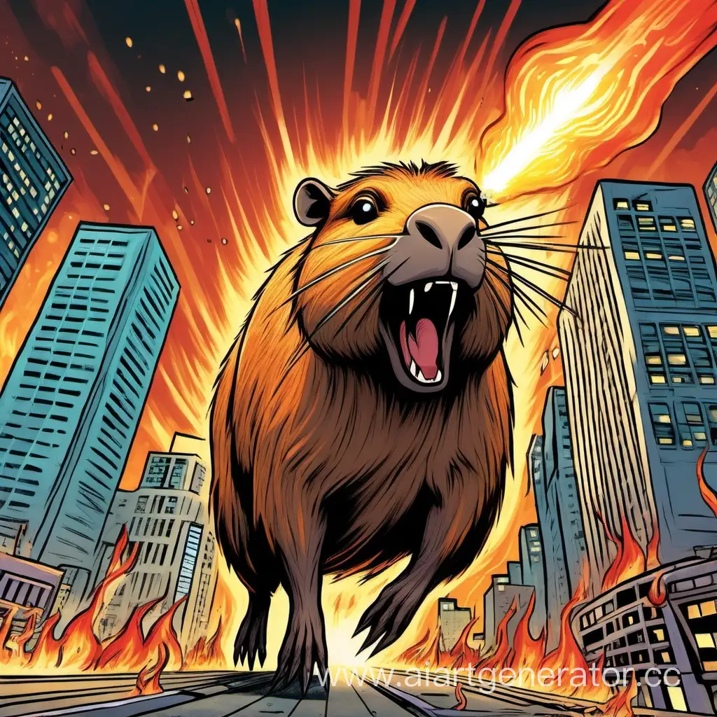 Massive-Capybara-Unleashes-Destructive-Laser-Fury-in-Cityscape