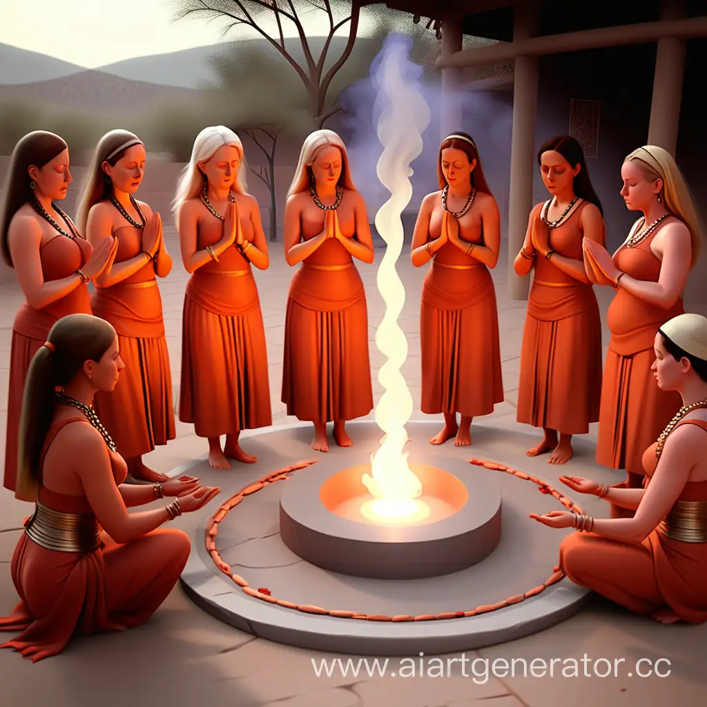 Group-of-Women-Engage-in-Sacred-Ritual