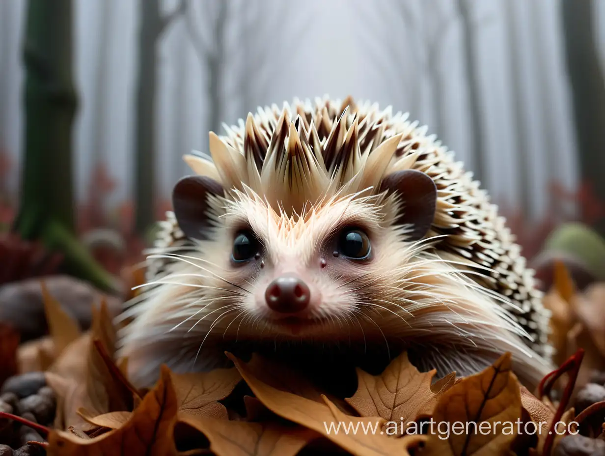 Enchanting-Hedgehog-Journey-through-Mystical-Fog