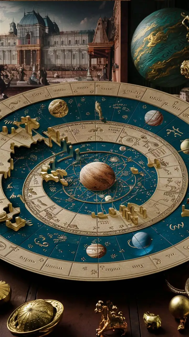 Renaissance Astrologer Solving a Celestial Puzzle
