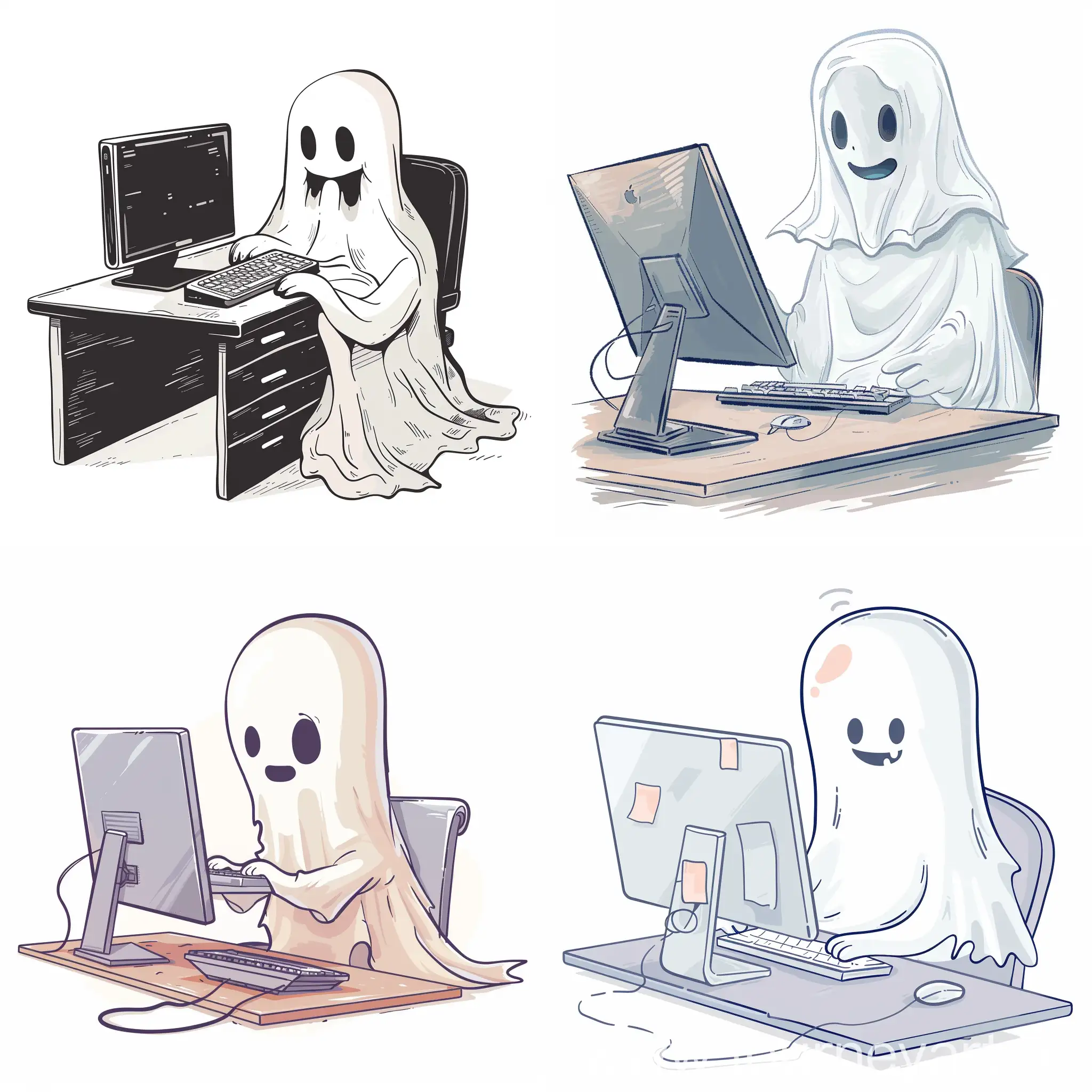 Friendly-Ghost-Using-Computer