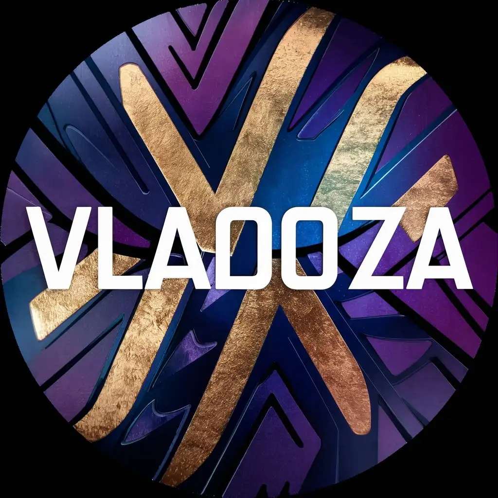 Round avatar twitch with the inscription "VLADOZA"