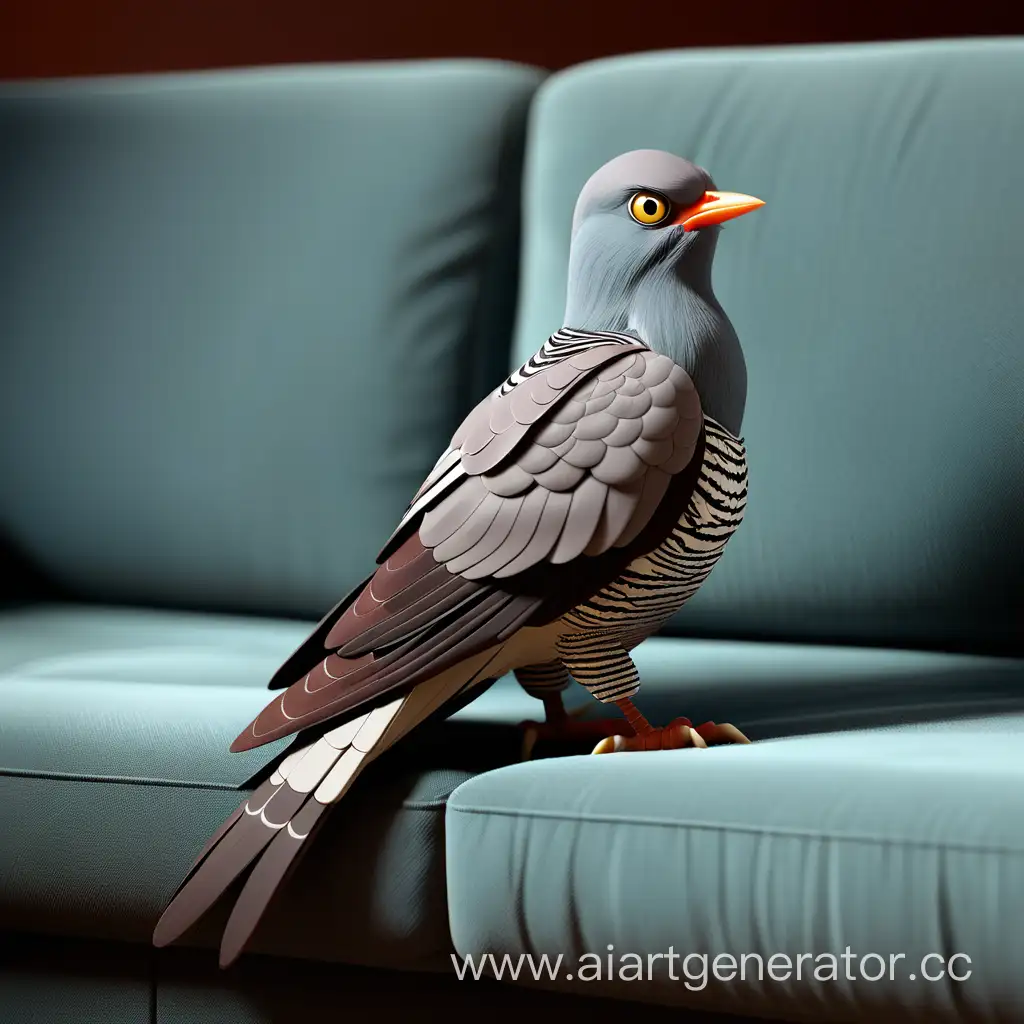 Charming-Cuckoo-Relaxing-on-the-Living-Room-Couch