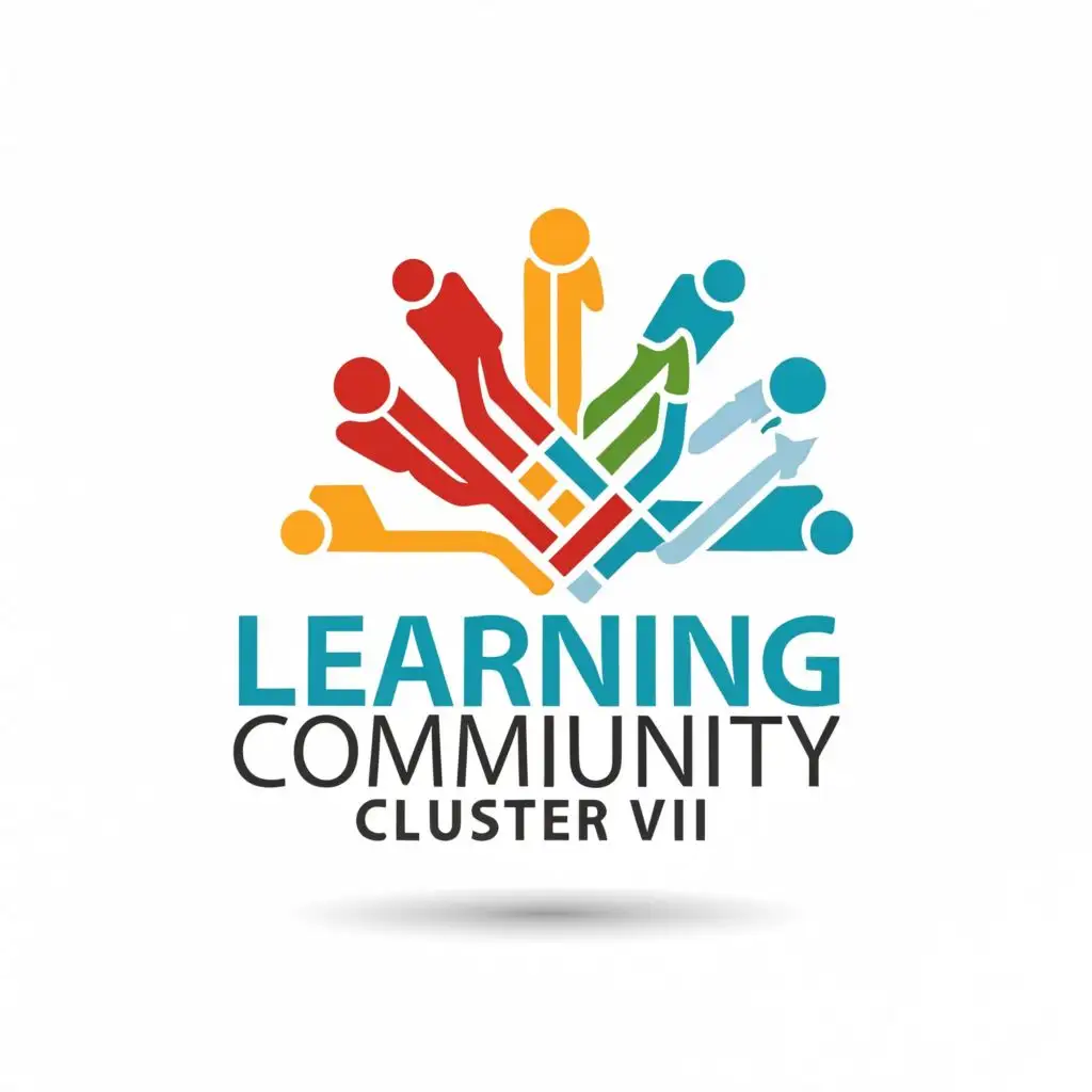 logo, Tekad Baru Sange', with the text "Learning Community Cluster VIII", typography, be used in Education industry