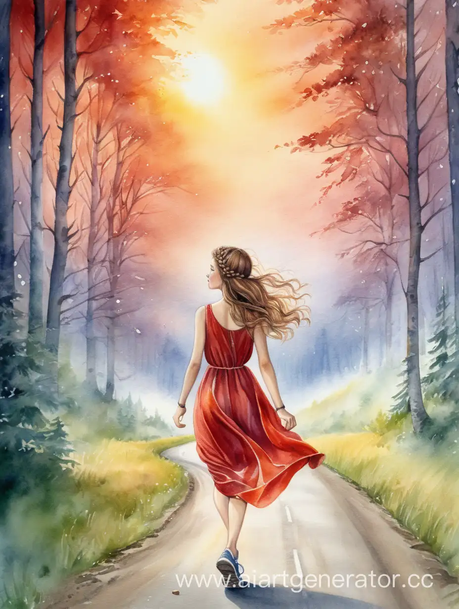 Slavic-Woman-Running-Towards-Victory-in-Enchanted-Forest-at-Dawn