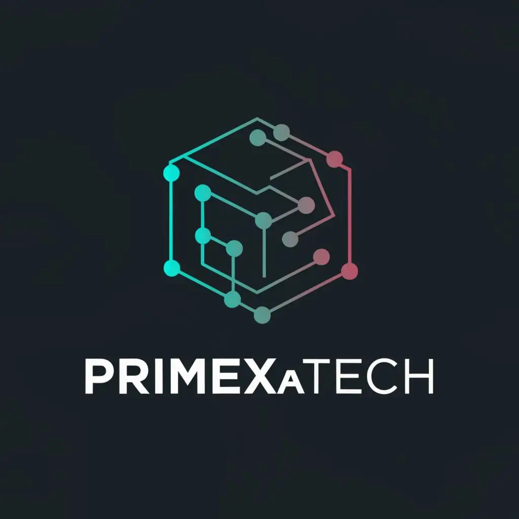 a logo design,with the text "PrimexaTech", main symbol:tecchnology,Moderate,be used in Technology industry,clear background