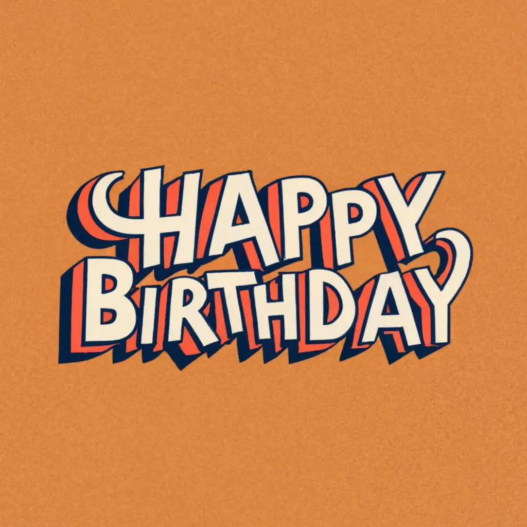 logo, Happy birthday, with the text "Happy birthday", typography