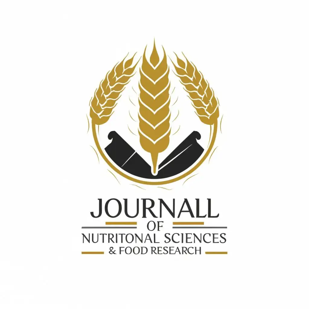 logo, Wheat straw, education, pen journal, with the text "Journal of Nutritional Sciences & Food Research", typography, be used in Education industry