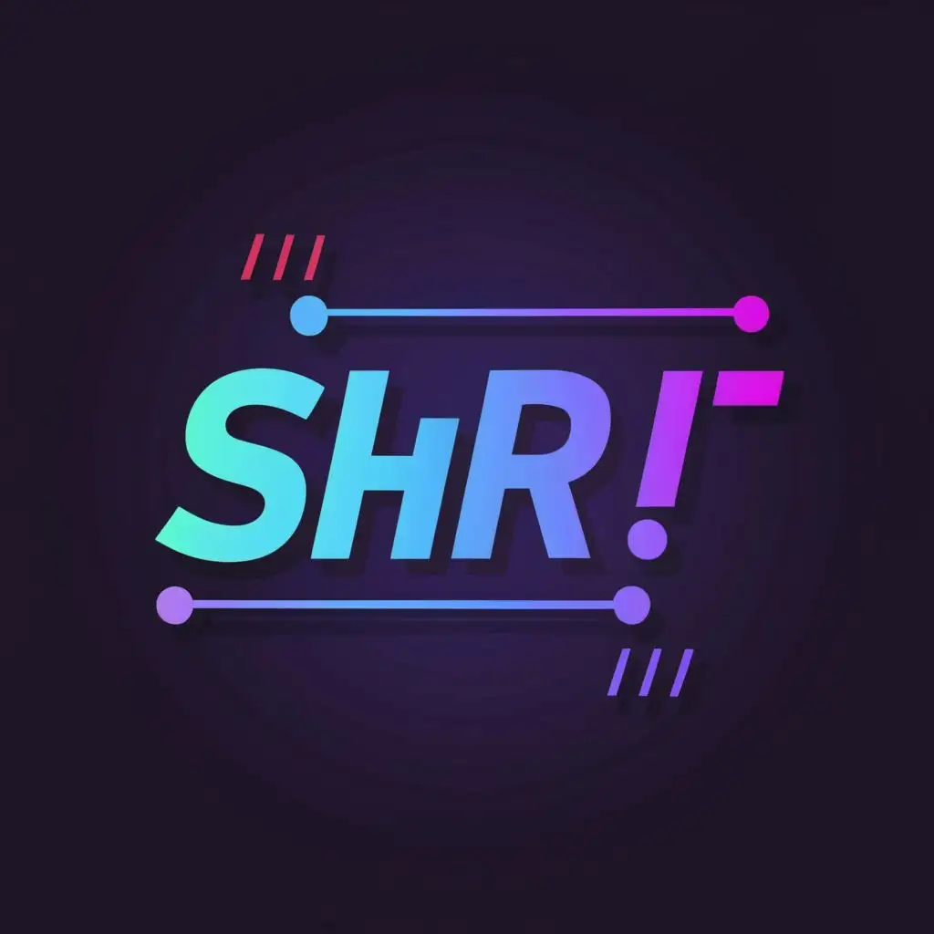 logo, typography "shr it", dark gradiant, technology, with the text "SHR IT", typography, be used in Internet industry