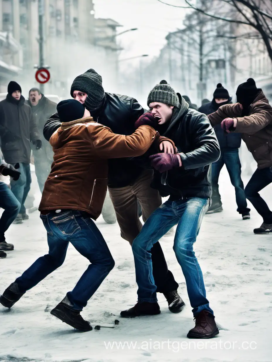 Winter-Street-Altercation-Heroic-Man-Confronts-Hooligans