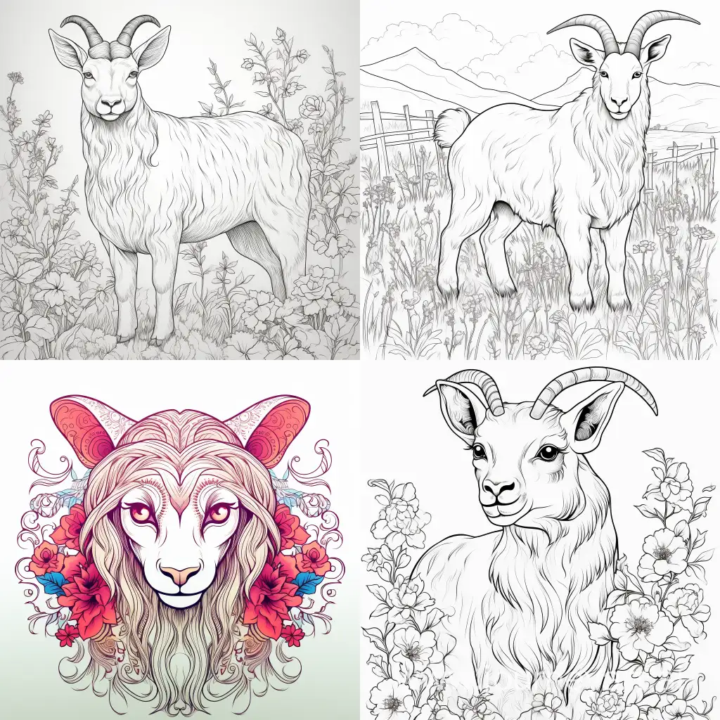 Vibrant-Goat-and-Cat-Coloring-Pages-for-Creative-Fun