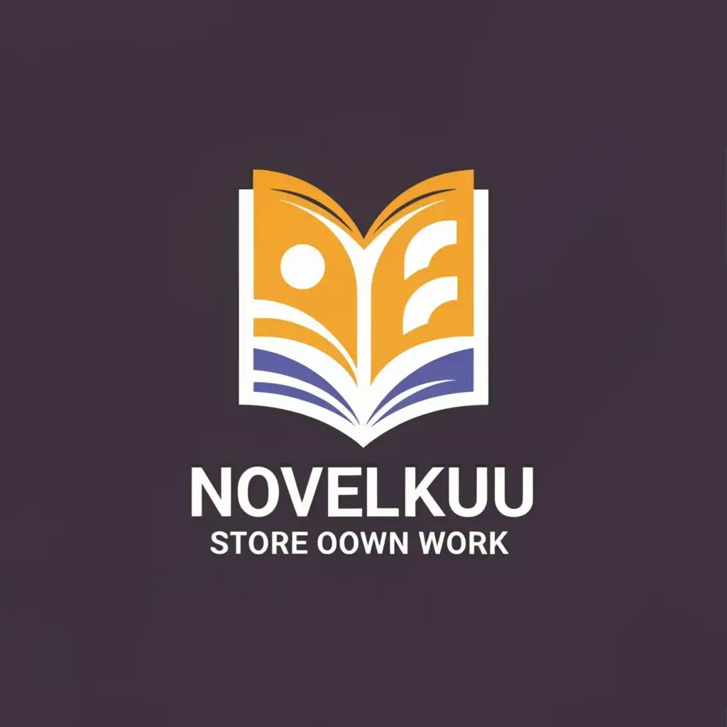 a logo design,with the text "Novelku Store Own Work", main symbol:book,Moderate,be used in Education industry,clear background