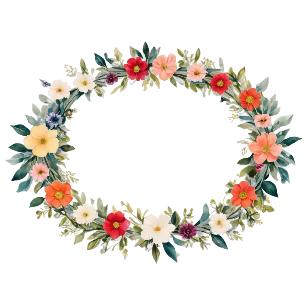 Vibrant-Flower-Circle-PNG-Elevate-Your-Design-with-Stunning-Floral-Imagery