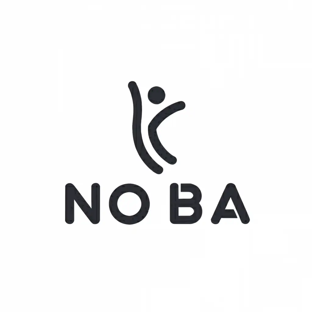 a logo design,with the text "noba", main symbol:Nong Ba,Minimalistic,be used in Technology industry,clear background