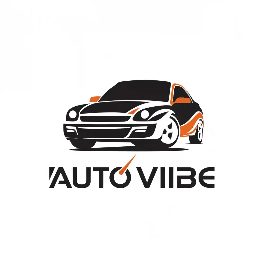 a logo design,with the text "Auto Vibe", main symbol:car symbol,Moderate,clear background