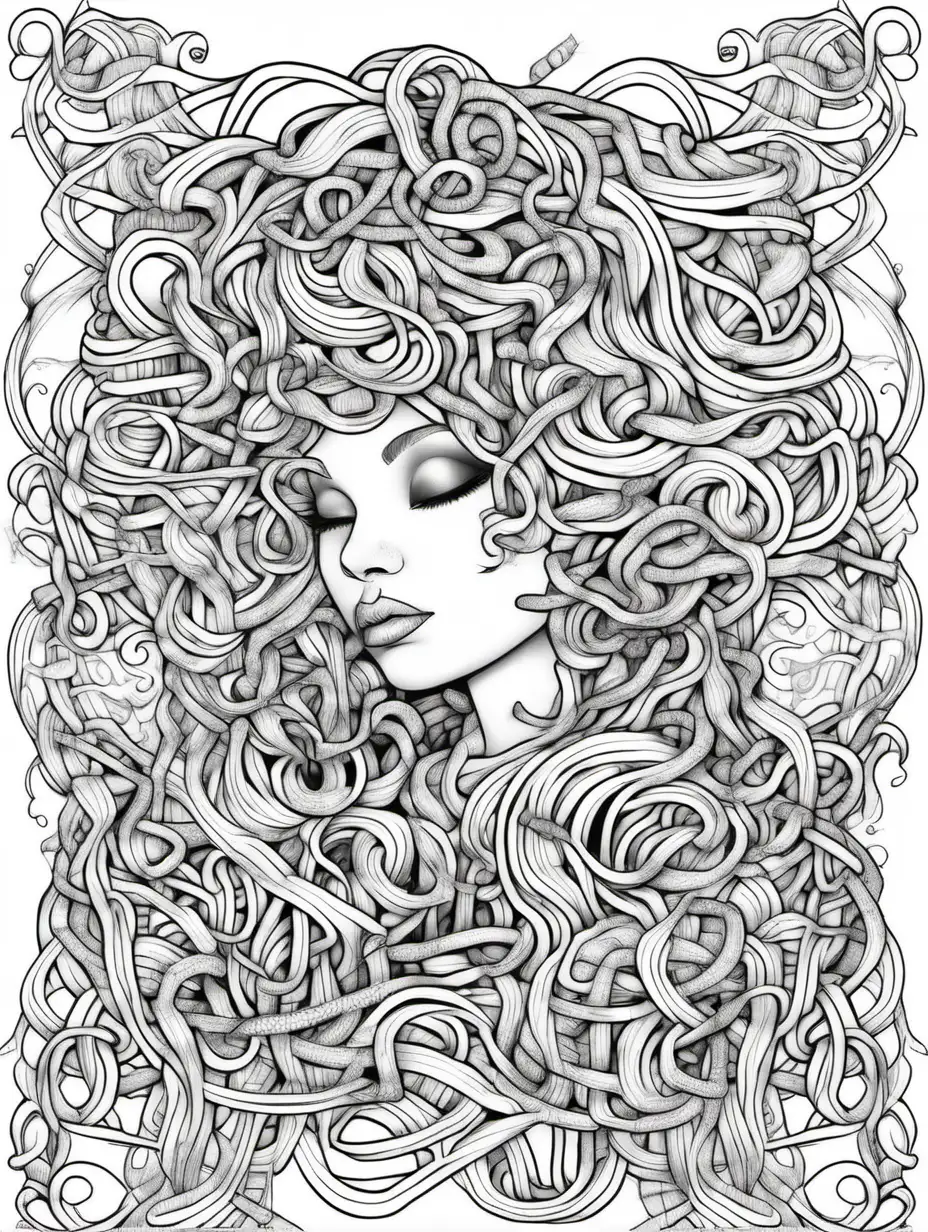Delicate Tangle Art Coloring Page for Mindful Creativity