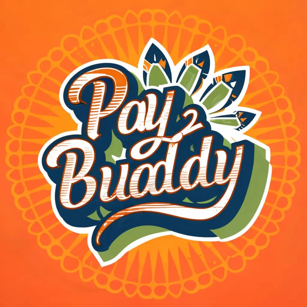 LOGO-Design-For-Pay2Buddy-Vibrant-Indianthemed-Typography