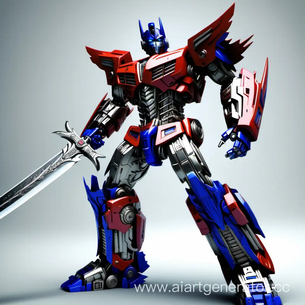 Optimus-Prime-Robot-with-Sword-Detailed-Photo