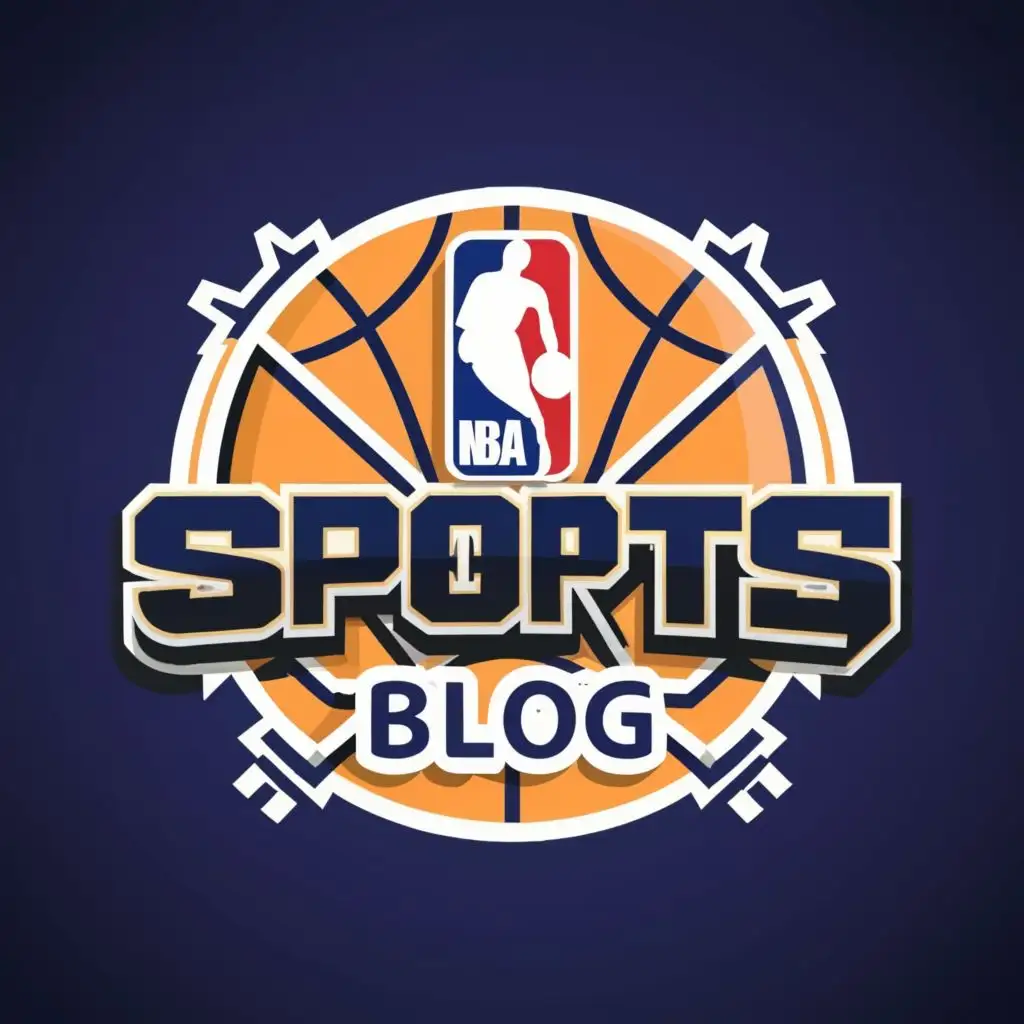 logo, NBA logo, with the text "Sports blog", typography, be used in Sports Fitness industry