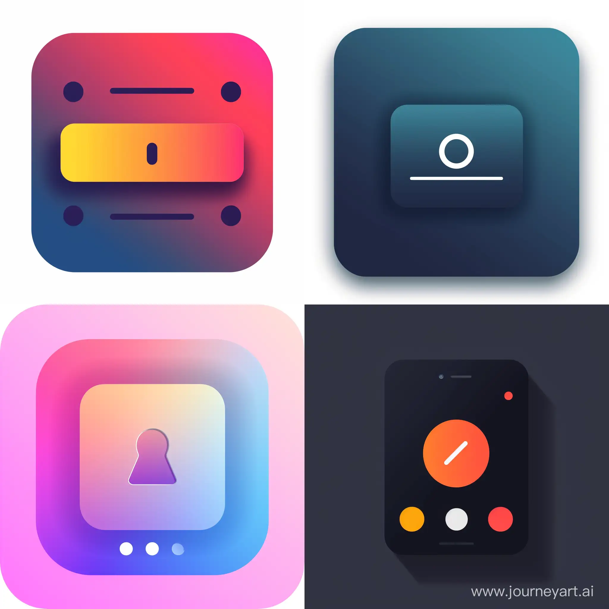Sleek-Mobile-App-Login-Icon-Design