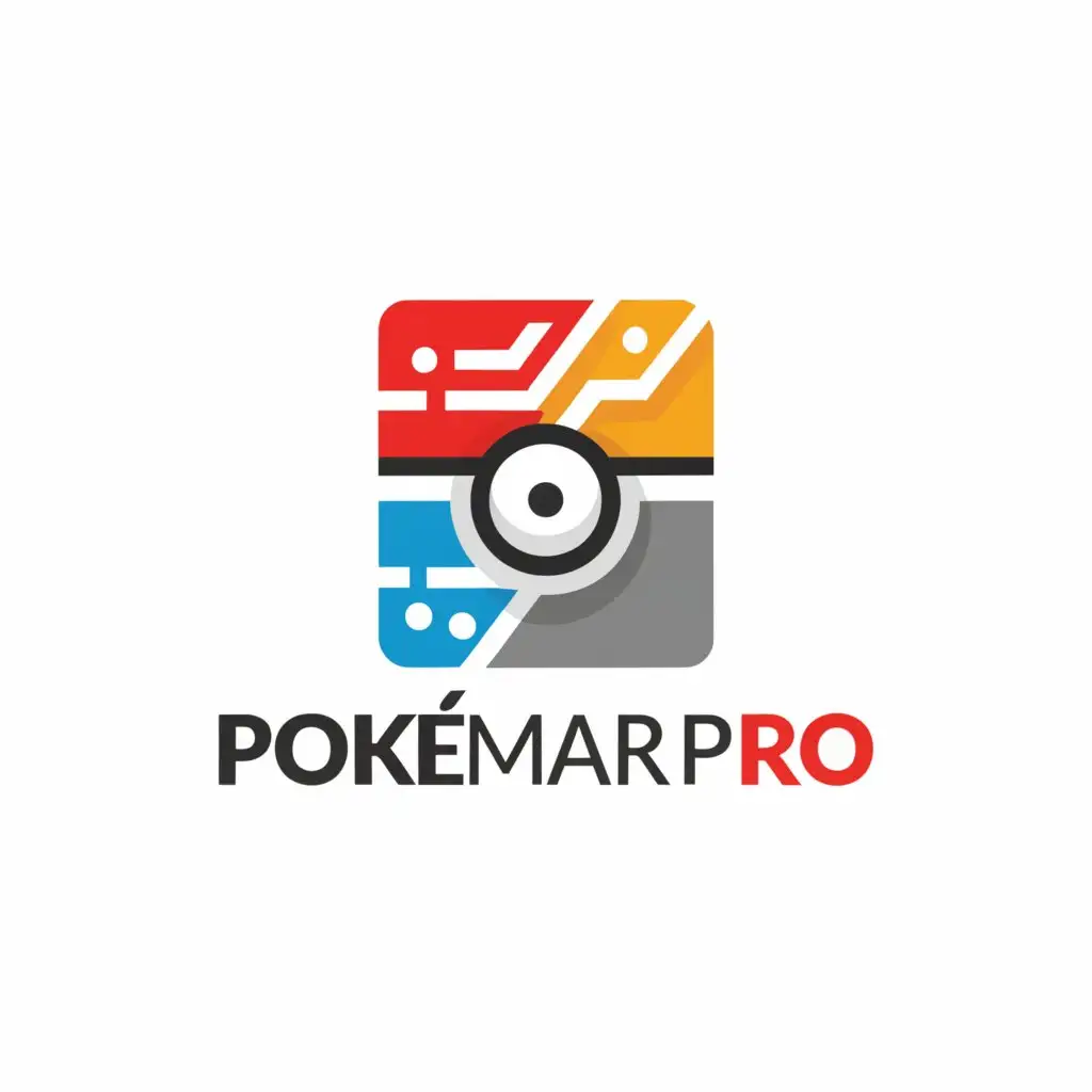 a logo design,with the text "PokéMartPro", main symbol:Pokemon Cards,Minimalistic,be used in Retail industry,clear background