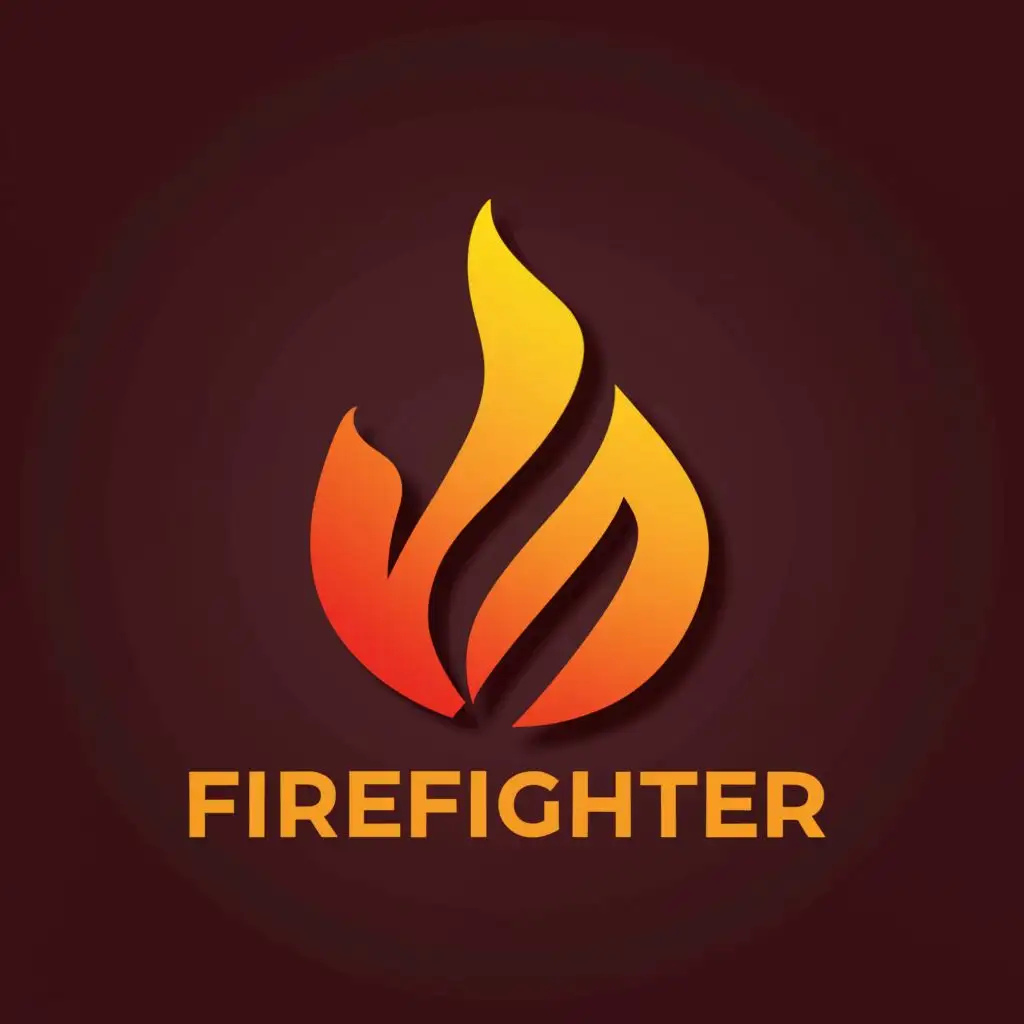 a logo design,with the text "FireFighter", main symbol:First Action for fire,Moderate,be used in Technology industry,clear background