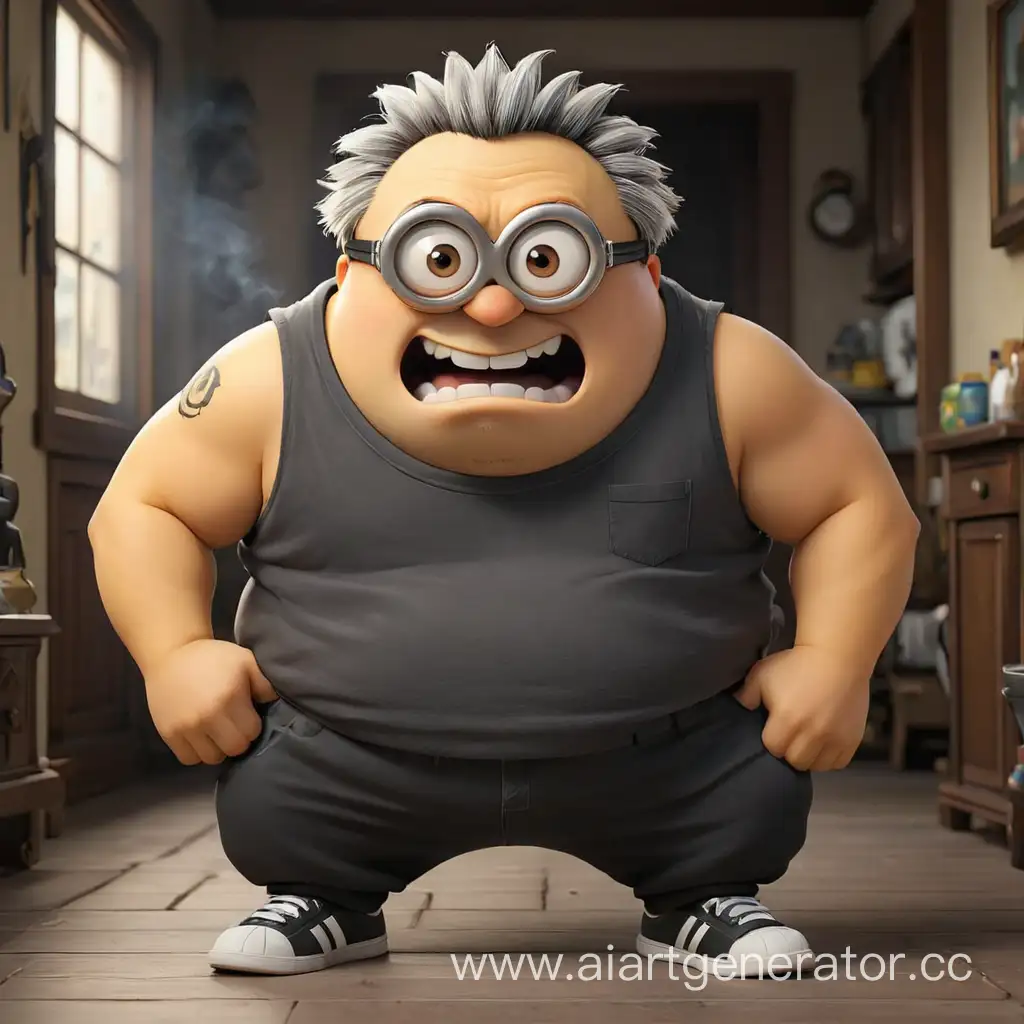 Despicable-Me-Minion-in-AnimeStyle-House